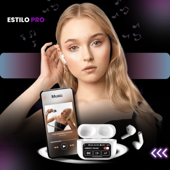 Fone TecnoPro LCD Touch Wireless Bluetooth IOS e Android