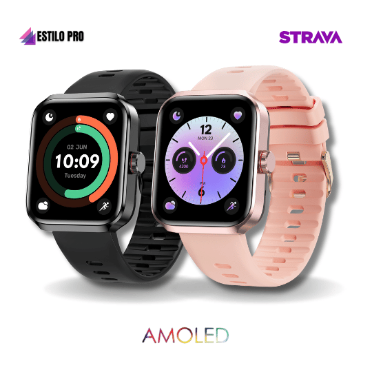 Smartwatch GEO PRO - GPS Integrado SINC. STRAVA + Pulseira e Película de Brinde